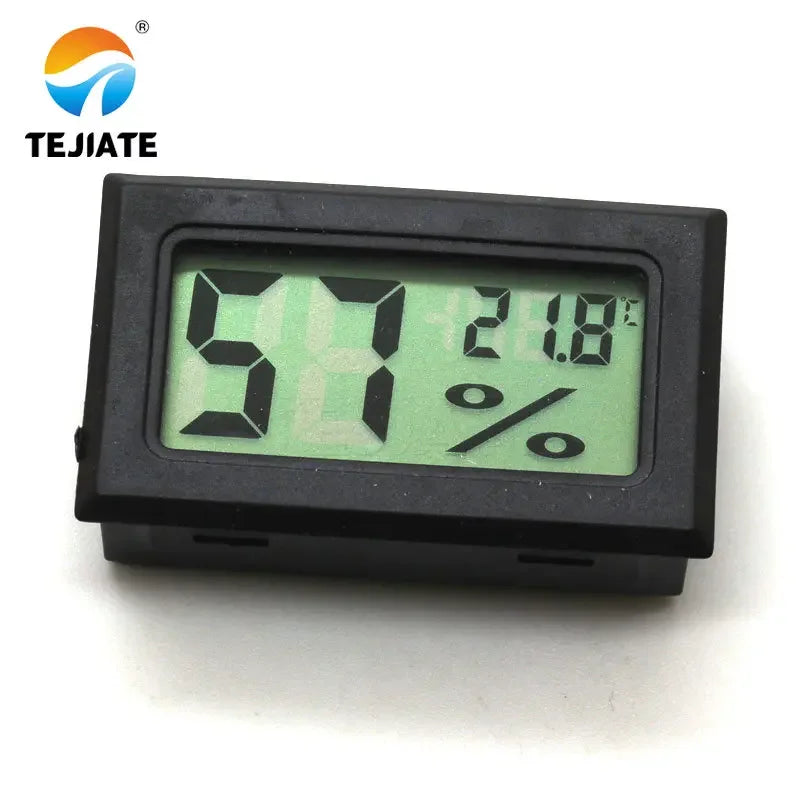 Black White Mini Digital LCD Indoor Temperature Humidity Meter Thermometer Hygrometer Gauge
