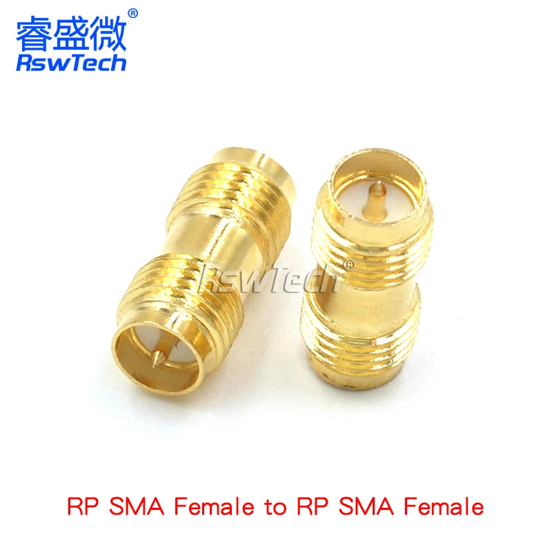 1PCS Double Way/Double Inverse SMA Connector RPSMA-JJ KK JWK KKF KKY Inner Screw Inner Hole/Inner Pin L Type Adapter
