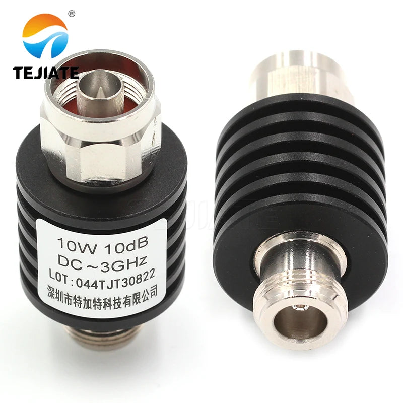 1PCS N-JK 10WDC-3GHz 1DB-40DB attenuator RF coaxial female plug and male plug connector adapter N male female head