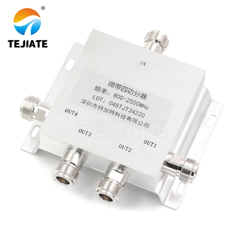 1PCS N Type 280-2500MHz One-minute For-power Divider New Low Frequency Power Interface Splitter