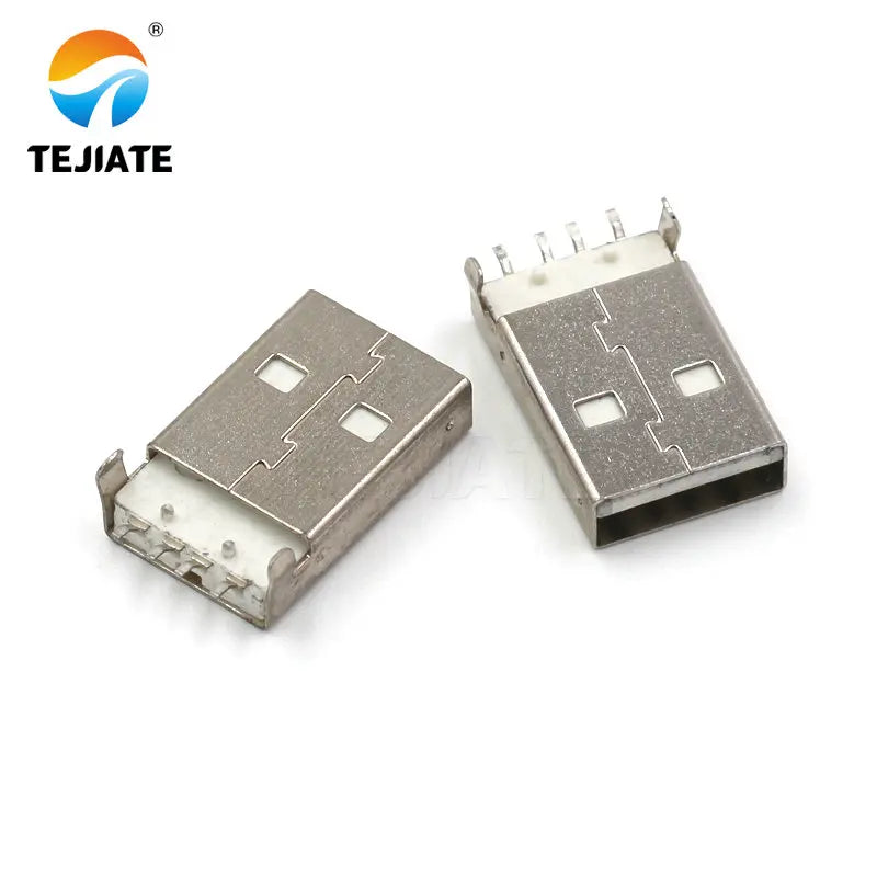 10PCS USB male USB interface A-type plug connector combination/with shell/solder wire/solder board/straight insertion/SMT