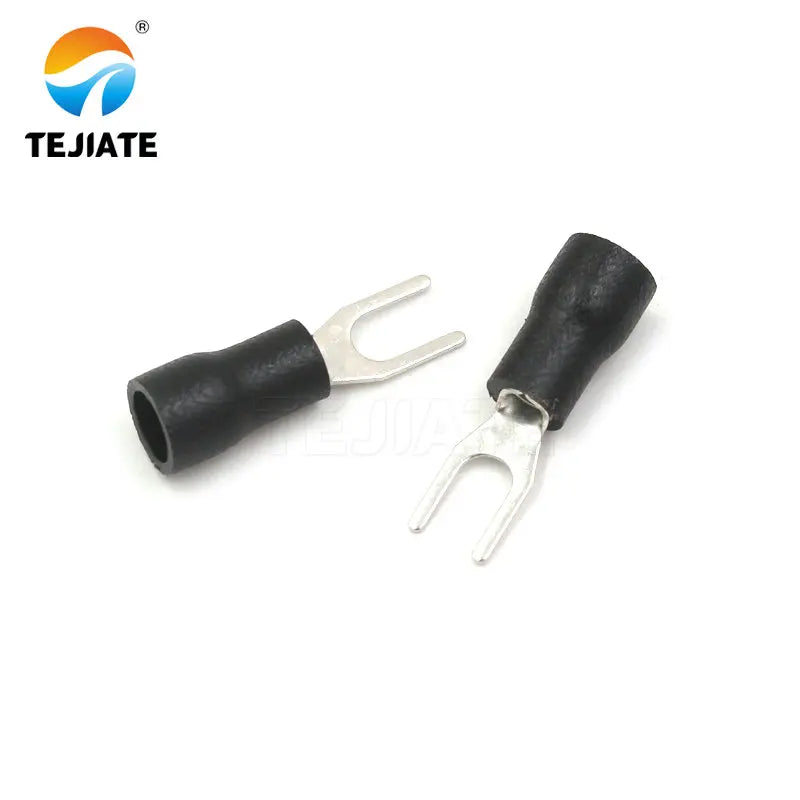 20PCS cold-pressed terminal block SV3.5-4 fork-shaped U-shaped Y-shaped insulated blade spring connector SV1.25-3 copper head