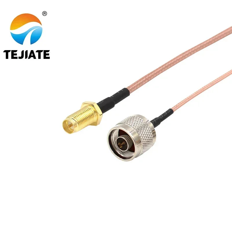 1PCS TEJIATE Adapter Cable RPSMA To N Type RPSMA-KY Convert N-J 8-90CM 1M 1.5M 2M Length Connector RG316 Wire