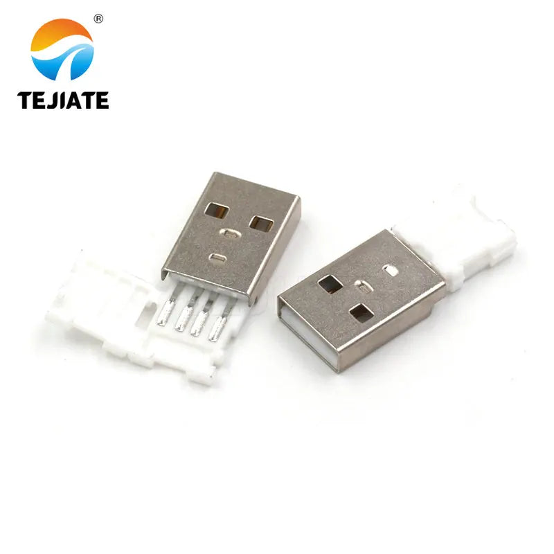 10PCS USB male USB interface A-type plug connector combination/with shell/solder wire/solder board/straight insertion/SMT