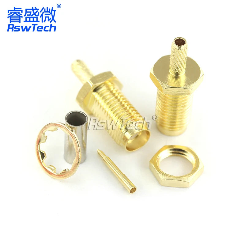 1PCS SMA RPSMA J/JW/KF/KY/KYW-1.5 Crimp Feeder Connector Power Test Adapter Match For RG316