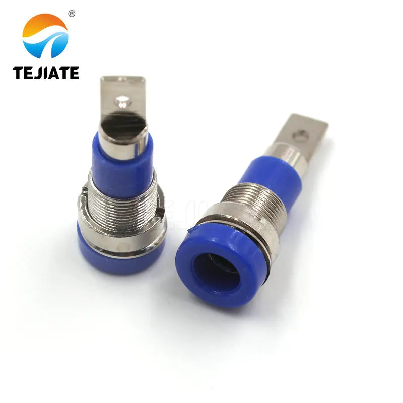 1PCS 4mm 2mm Banana Socket 4MM 2MM Panel Socket Pure Copper Insulated Wiring Terminal Banana Female Head Hole