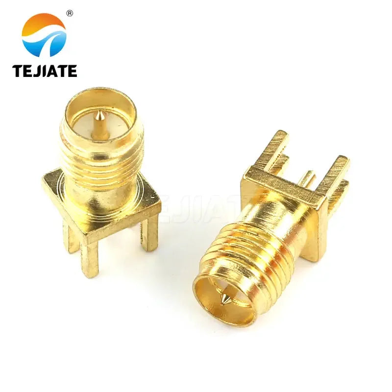 5PCS SMA-KE Connerctor SMA-KWE Adapter Straight /Bent Header Square/Skew Foot Base Outer screw Inner Pin/Hole