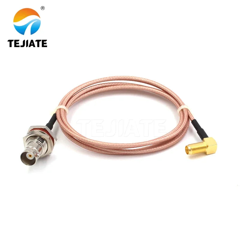 1PCS TEJIATE Adapter Cable BNC To SMA Type BNCK Convert SMAKW 8-90CM 1M 1.5M 2M Length Connector RG316 Wire