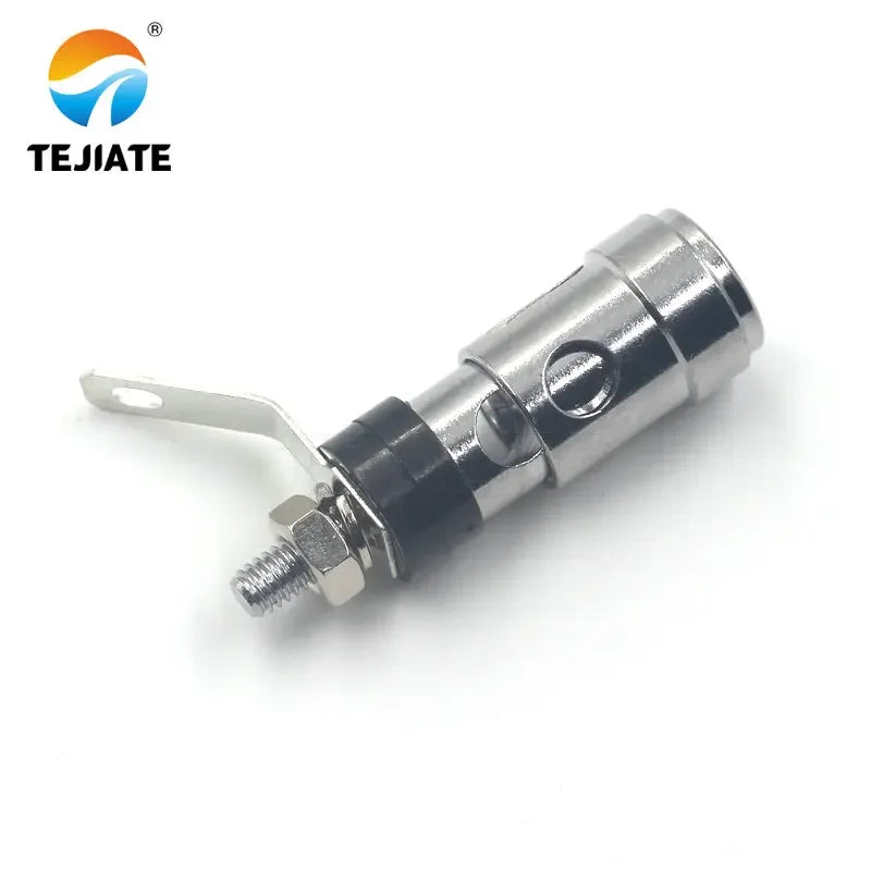 1PCS Press-down Type Spring Terminal Sound Amplifier Speaker Adapter Self-locking Quick-reaction Socket 39.5MM Red/Black