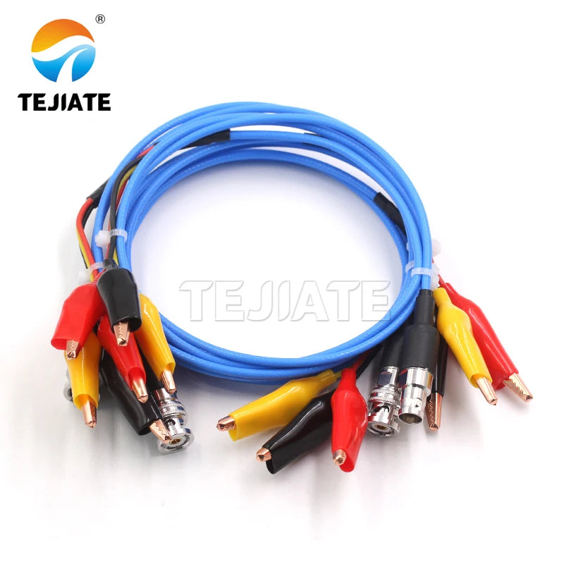 BNC triaxial to alligator clip test line TRB-J-K three-bayonet male and female head TRRG316 RF adapter cable