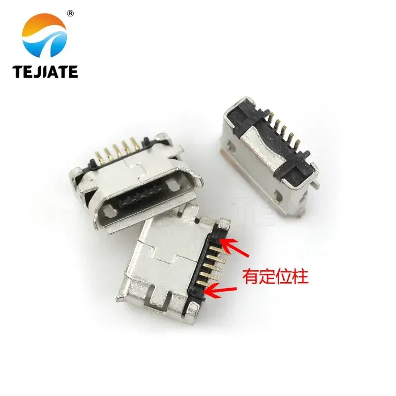 10PCS Micro-USB Socket MK5P Female-socket/Male-plug Paster/Straight-insert Type Plug-in Interface