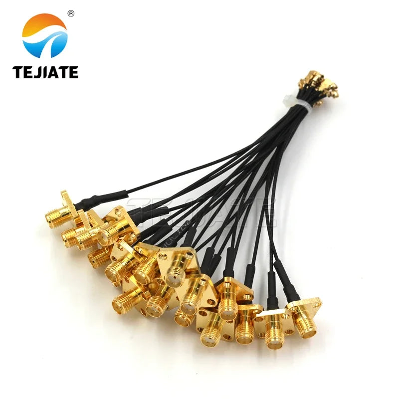 1PCS RF Antena UFL Seat to SMA-KF connecting wire SMA four hole flange to RF Antena UFL Seat adapter wire RF1.13 wire