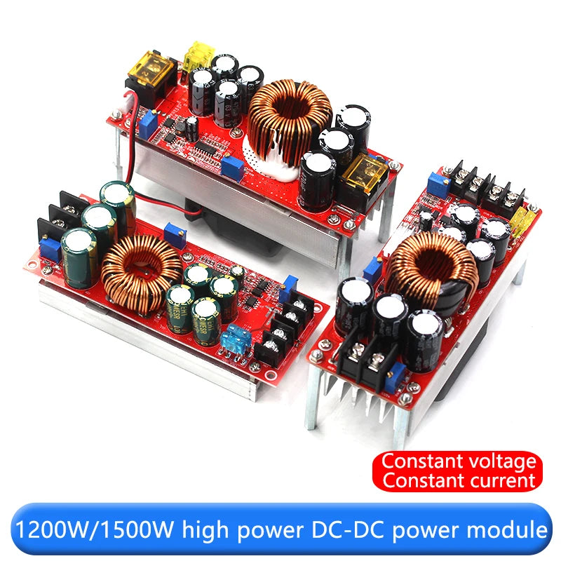 1200W/1500W high power DC-DC adjustable boost power module board 30A constant voltage and constant current car audio