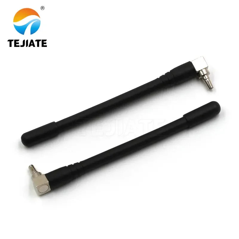 2PCS RF Coaxial Adapter SMA/CRC9 3G/4G Bent Header Antenna Gold-plated Nickel-plated
