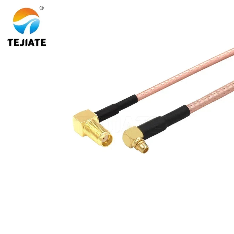 1PCS TEJIATE Adapter Cable MMCX To SMA Type MMCXJW Convert SMAKW 8-90CM 1M 1.5M 2M Length Connector RG316 Wire
