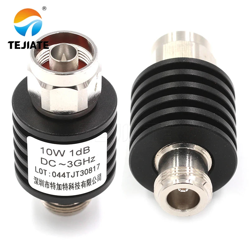 1PCS N-JK 10WDC-3GHz 1DB-40DB attenuator RF coaxial female plug and male plug connector adapter N male female head