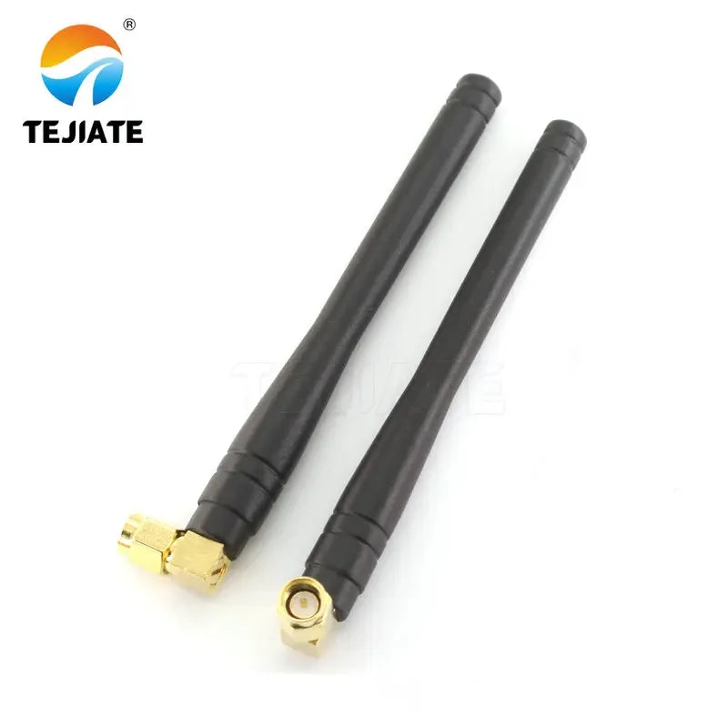 5PCS GPRS/GSM SMA 6/8/10/10.5/11CM Glue Antenna Straight/Bent Header Inner Pin/Hole Four Frequency High Gain Kit Black
