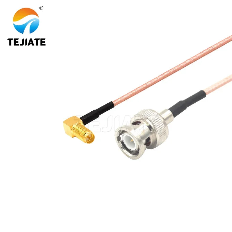 1PCS TEJIATE Adapter Cable BNC To RPSMA Type BNC-J Convert RPSMA-KW 8-90CM 1M 1.5M 2M Length Connector RG316 Wire