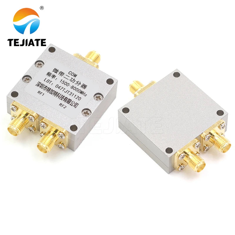 1PCS SMA Power Divider One to Two 0.5-8G 0-6000MHz Microstrip Splitters RF Combiner