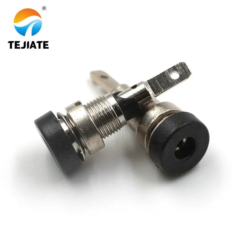 1PCS 4mm 2mm Banana Socket 4MM 2MM Panel Socket Pure Copper Insulated Wiring Terminal Banana Female Head Hole