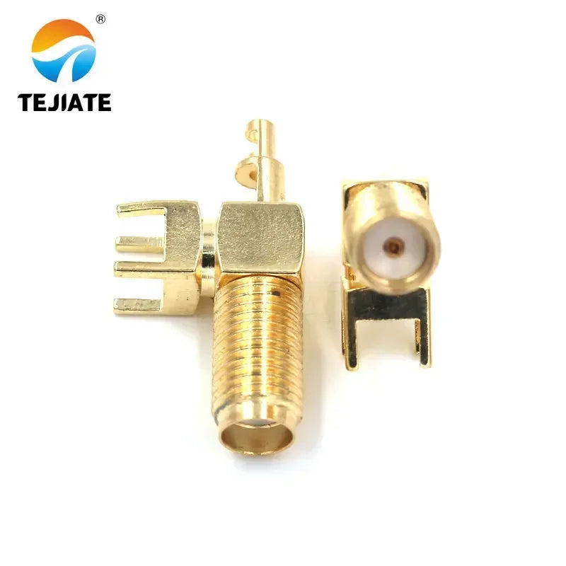 50PCS SMA Female/male Header RPSMA-KY/KWE-1.13 Outer Screw Inner Pin/hole Reverse Connection Pressure Welding Feeder Connector