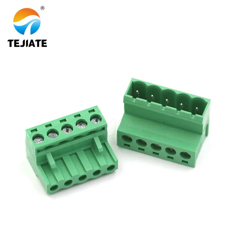 Solder-free butt 2EDG 5.08mm plug-in 2EDGRK5.08 plug-in green terminal block 2p-12p