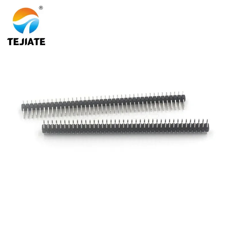5PCS Double Row 2*40P Straight Pin Copper Foot Spacing 2.54MM Black/White/Blue/Red/Green/Yellow Plastic Connector Kit