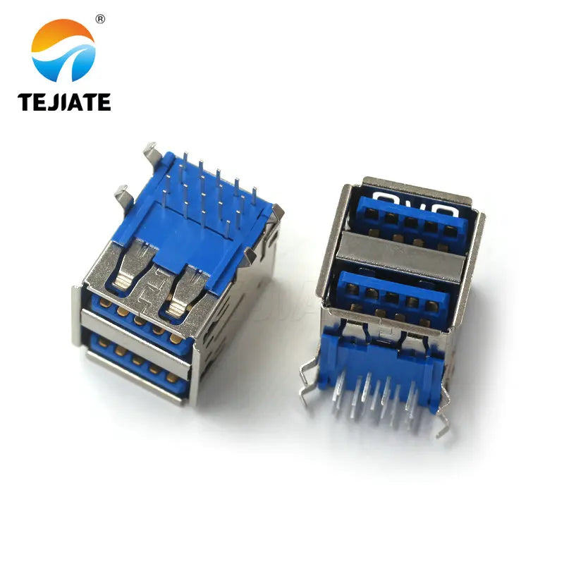 5pcs USB3.0-AM / AF 90 / 180 Degree USB A Male Plug A Female Seat B Female square port A Type B Sockect Interface Connector