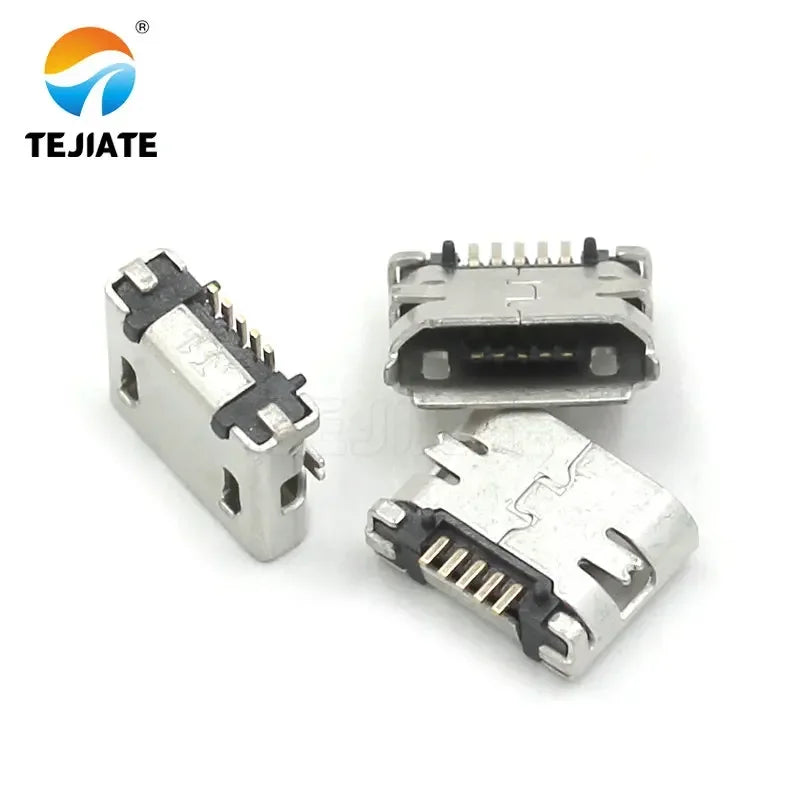 10PCS Micro-USB Socket MK5P Female-socket/Male-plug Paster/Straight-insert Type Plug-in Interface