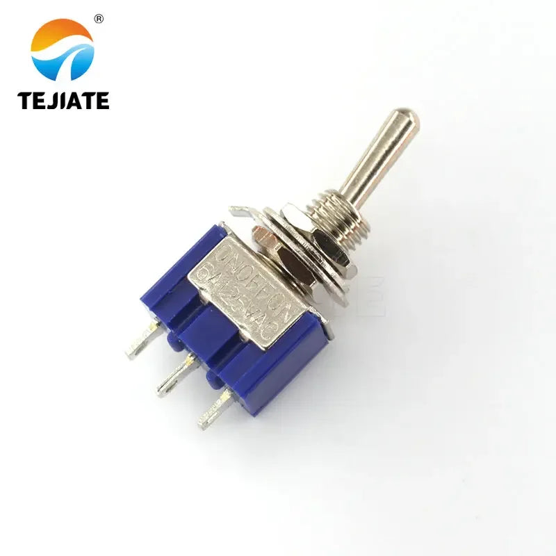 5pcs/lot Mini MTS-103 3-Pin SP3T ON-OFF-ON 6A 125V 3A250VAC Toggle Switches Good Quality