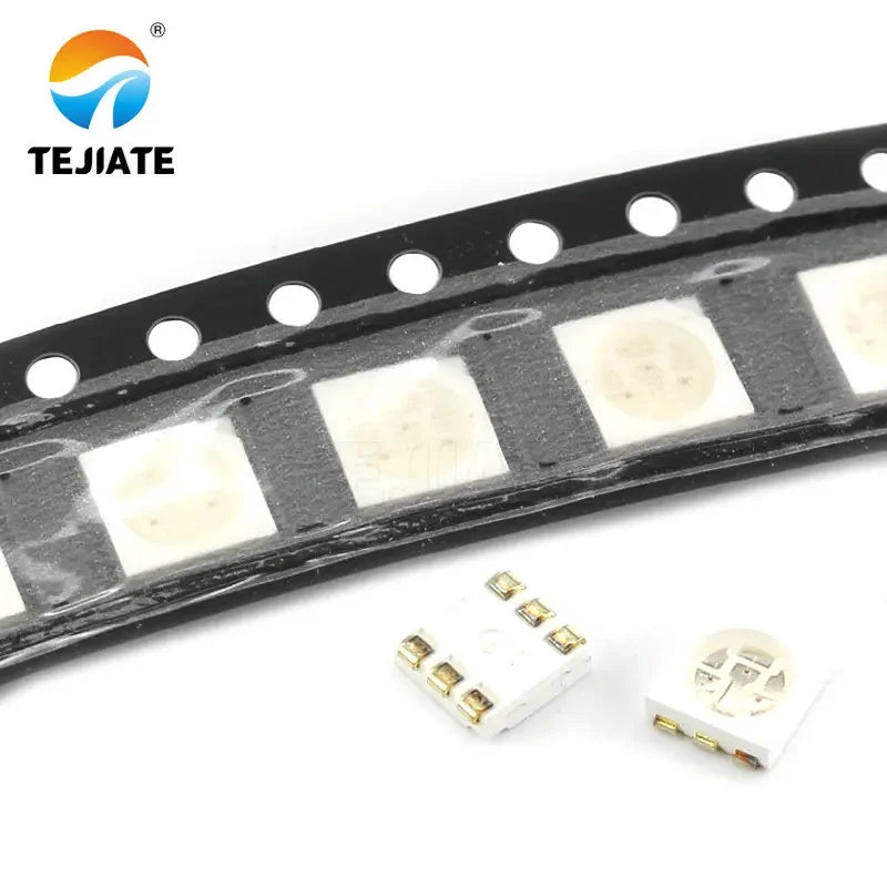 50PCS 1Lot 5050 Bright LED Light Beads Red Green Blue Yellow White Warm White RGB 3 Colors Emitting Diode Electronic DIY Kit