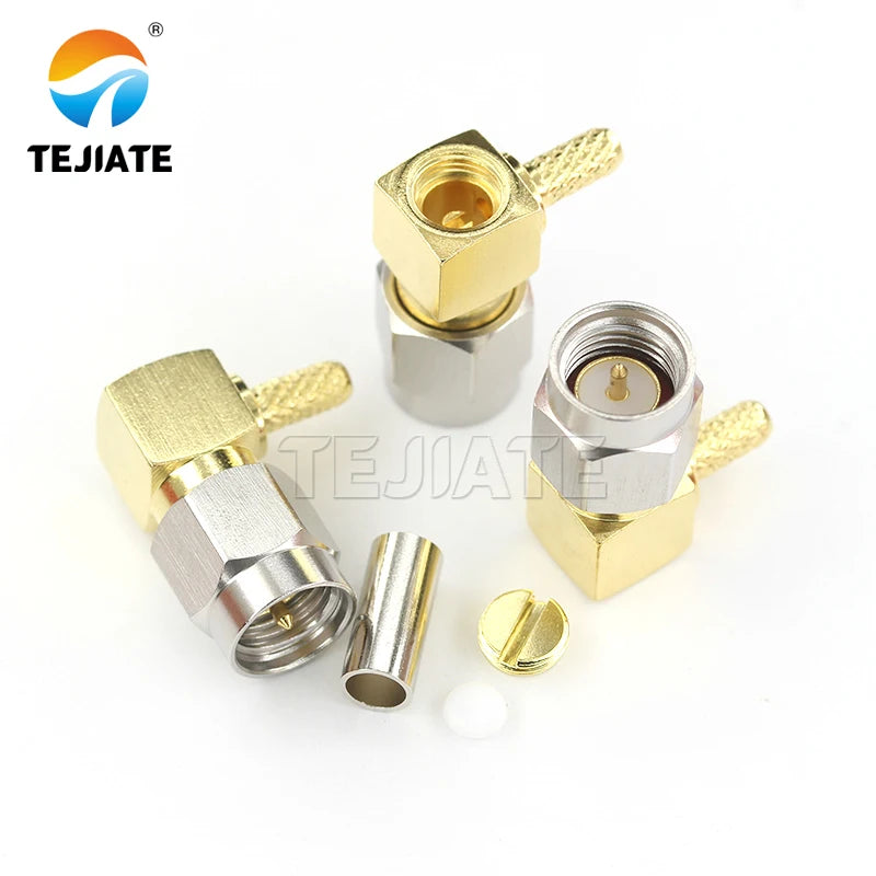 1PCS SMA-J/JB/JW Stainless Steel High Frequency for RG58/RG142 Wiring Semi-flexible Stell Unwired Connector