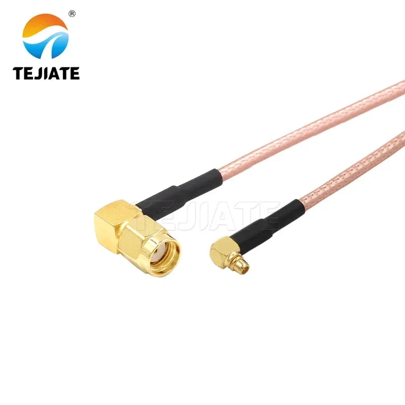 1PCS TEJIATE Adapter Cable MMCX To RPSMA Type MMCX-JW Convert RPSMA-JW 8-90CM 1M 1.5M 2M Length Connector RG316 Wire