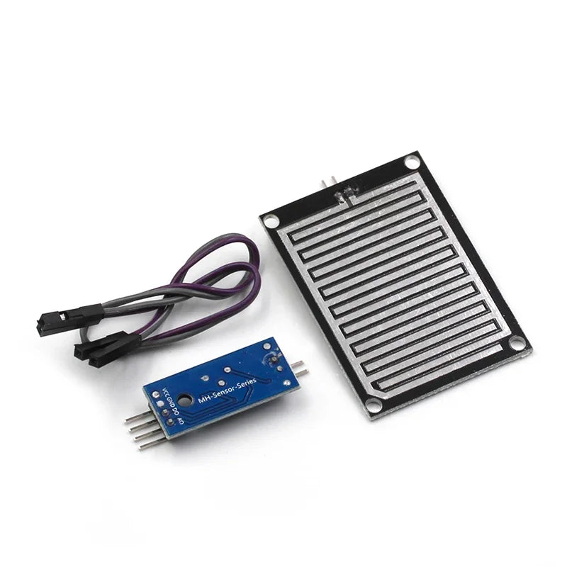 Raindrop Sensor Module Type Raindrop sensor module sensor rain sensing weather water level display ...