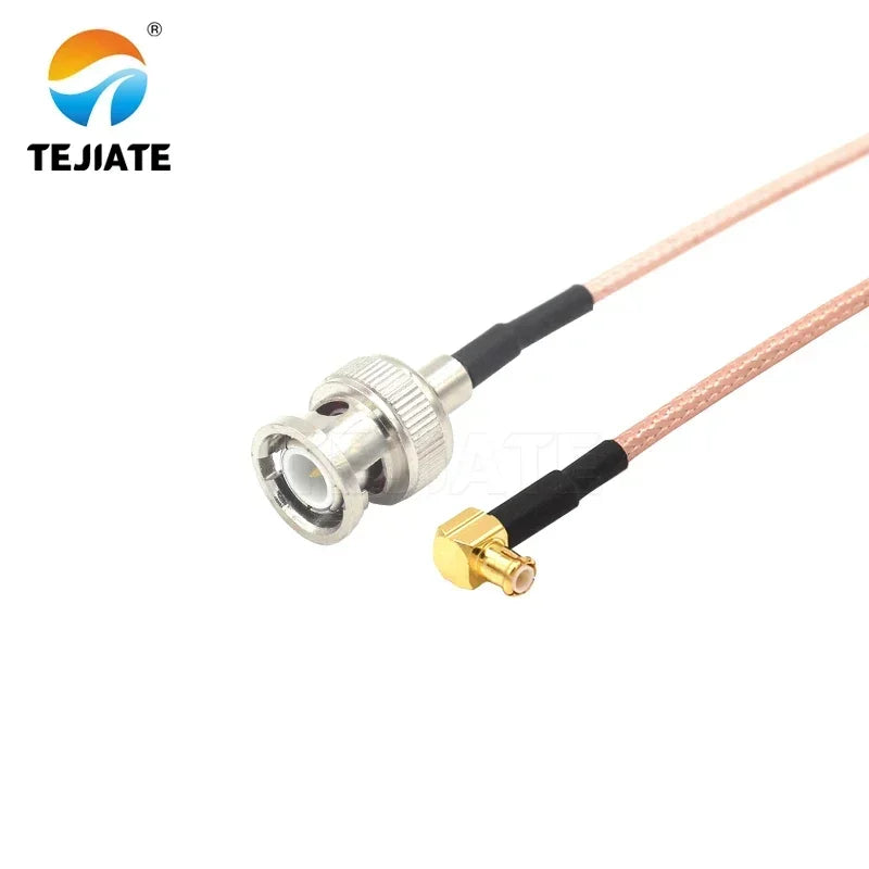 1PCS TEJIATE Adapter Cable MCX To BNC Type MCXJW Convert BNCJ 8-90CM 1M 1.5M 2M Length Connector RG316 Wire
