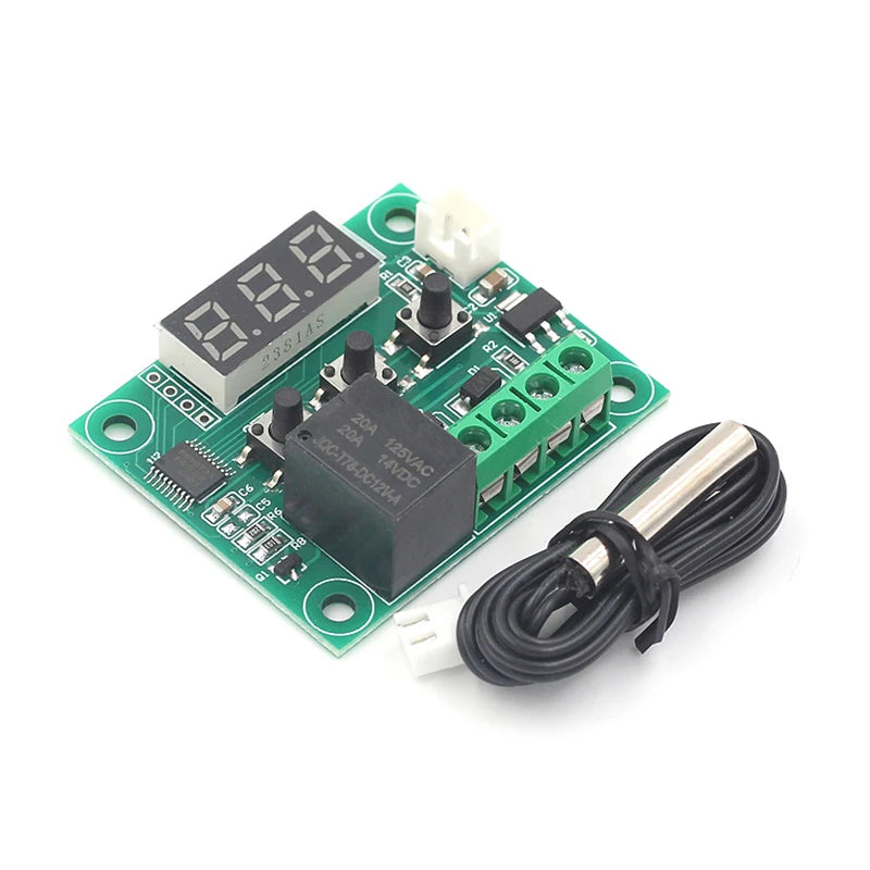 XH-W1209 digital display temperature controller high precision temperature controller miniature with probe