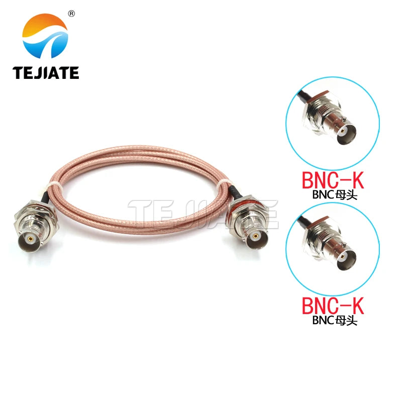 1PCS BNC to BNC connection line BNC male to BNC female RF line Q9 extension line RG316 coaxial line impedance 50 ohms