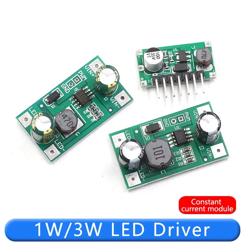 DC-DC constant current module 1W/3W LED driver 350mA/700mA dimming input 5-35VPWM