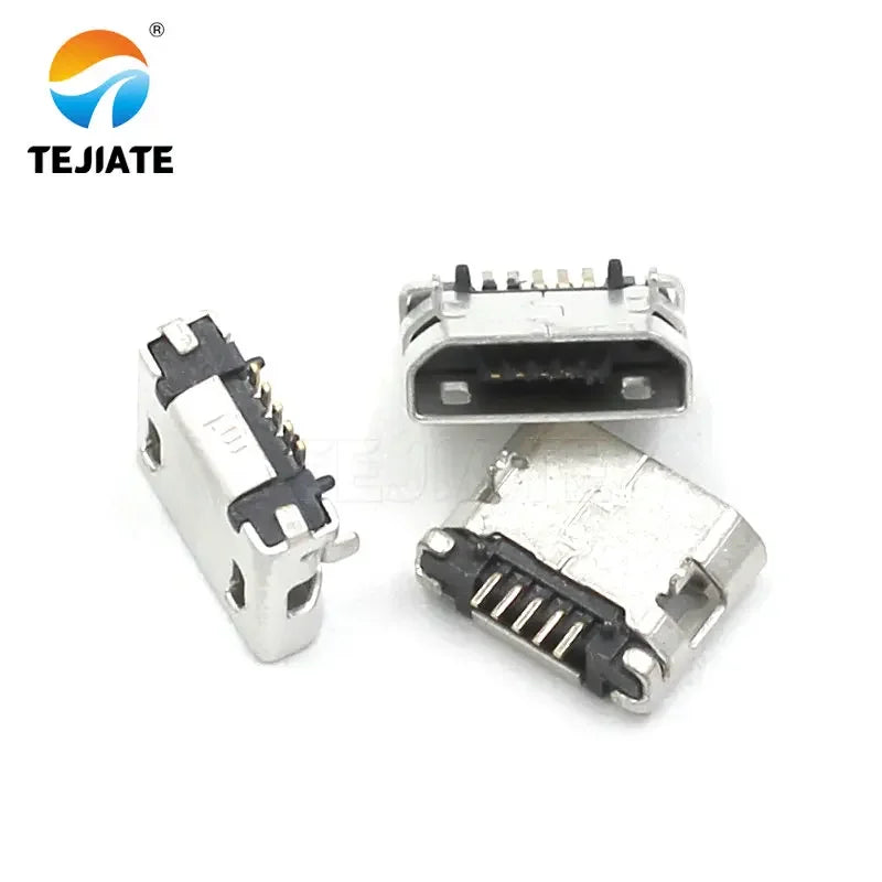 10PCS Micro-USB Socket MK5P Female-socket/Male-plug Paster/Straight-insert Type Plug-in Interface