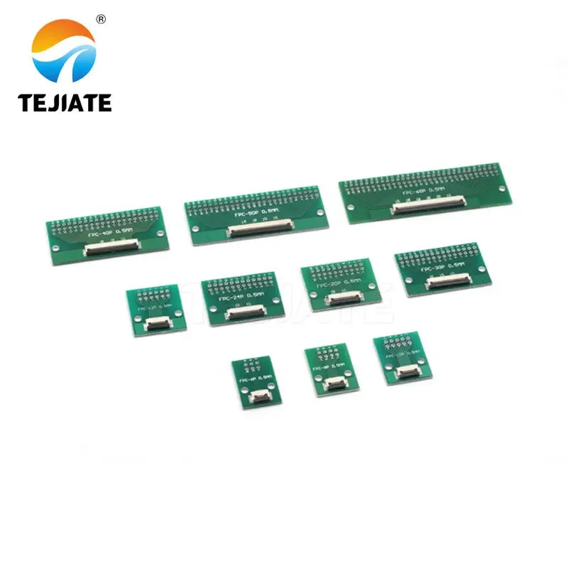 FPC FFC Flat Cable Transfer Plate Directly Inserted DIY 0.5 MM Spacing Connector 6P 8P 10P 20P 30P 40P 60P 0.5 Changes 2.54