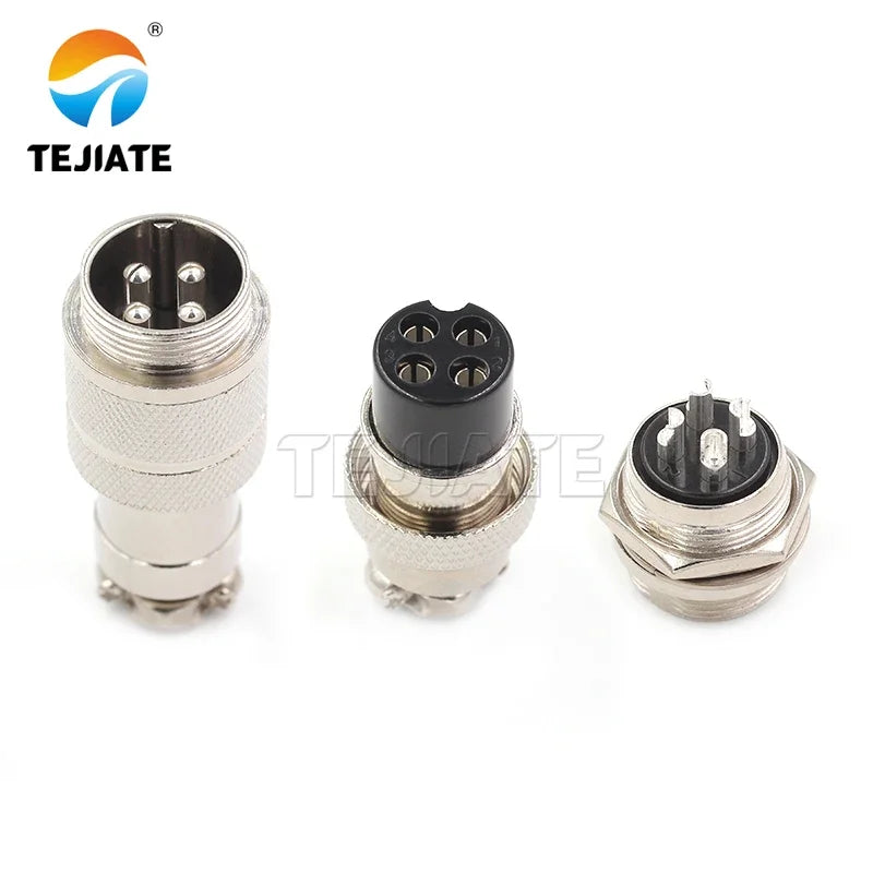 Butt-jointed aviation plug and socket GX20-2P/3/4/5/6/7/8/10/12 core 20mm butt connector