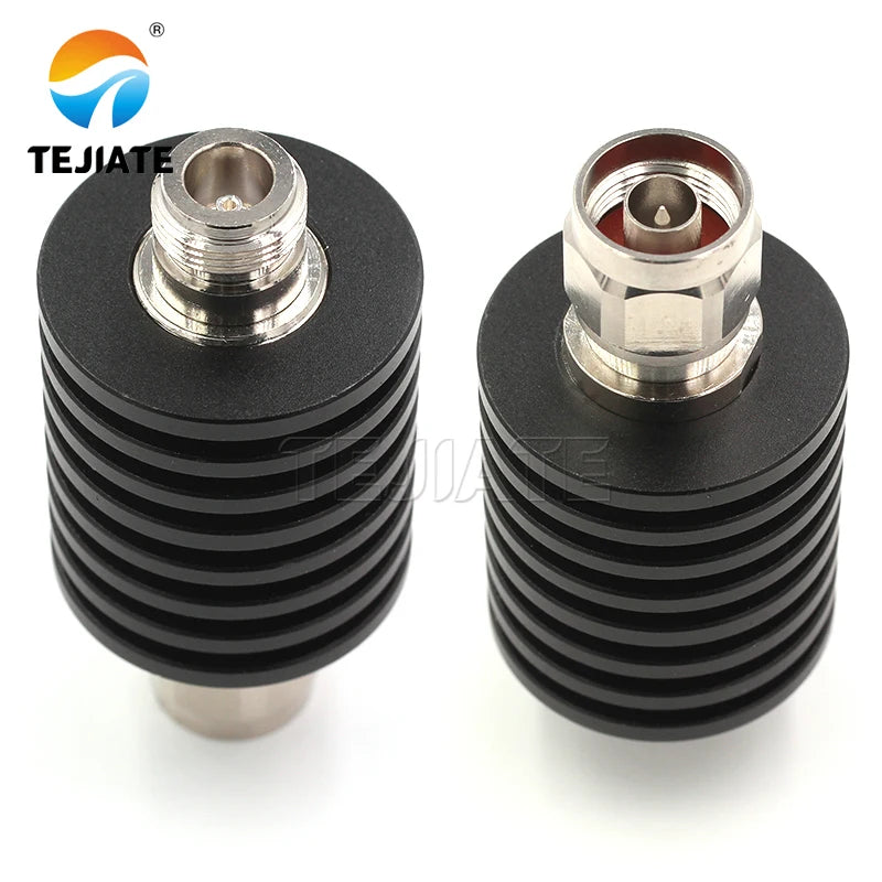 1PCS Frequency N-JK DC-3GHz 6-40DB RF Coaxial Fixed Attenuator 25W Connector Nickel Plated