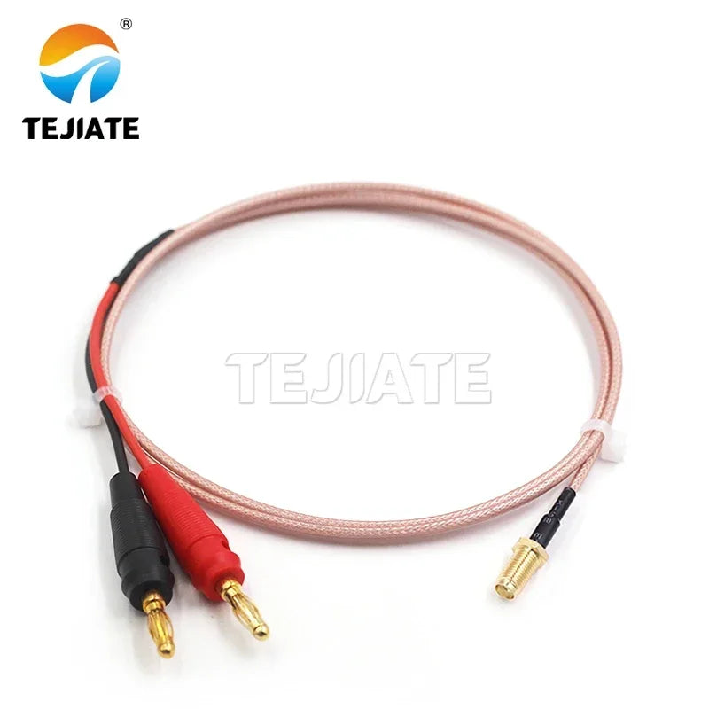 SMA/BNC/N/TNC/UHF/MMCX RF cable to 4mm red and black banana plug RG316 cable