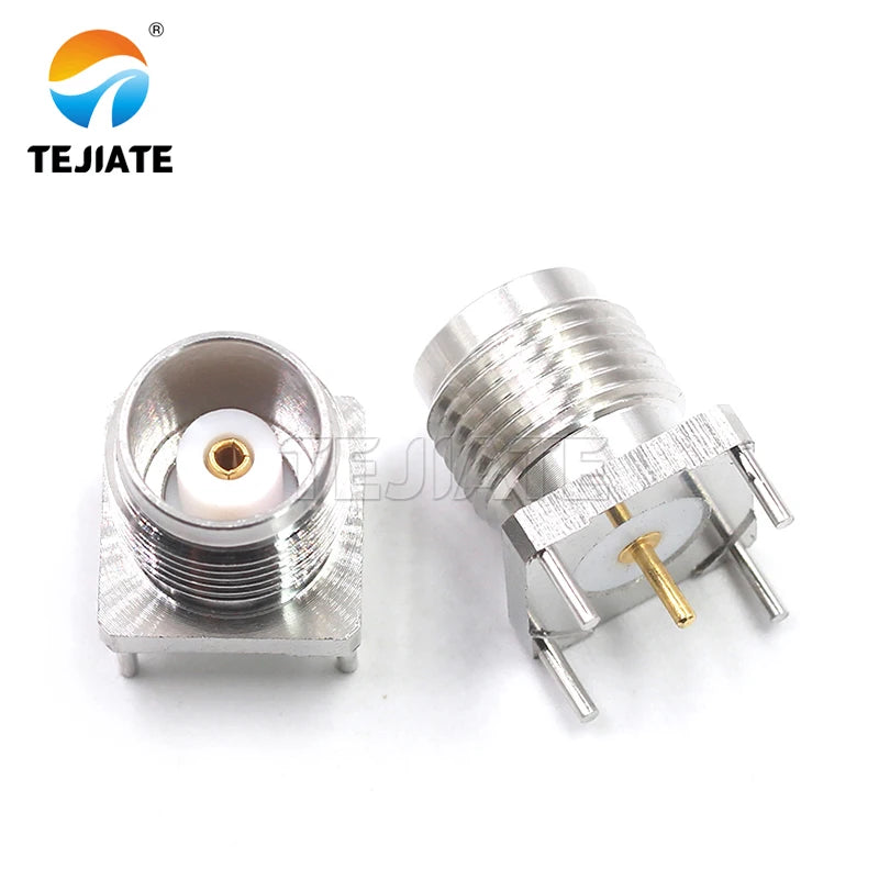 TNC-KE TNC-50KHD Vertical 50 ohm All-copper TNC solder PCB panel socket TNC panel connector