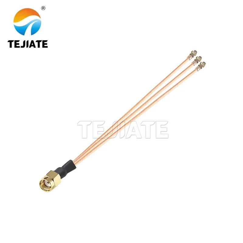 0.1m 1 to 2 RG178 Cable SMA Pigtail RF Antena UFL Seat SMA Female male To 3pcs WIFI Antenna Extension Jumper