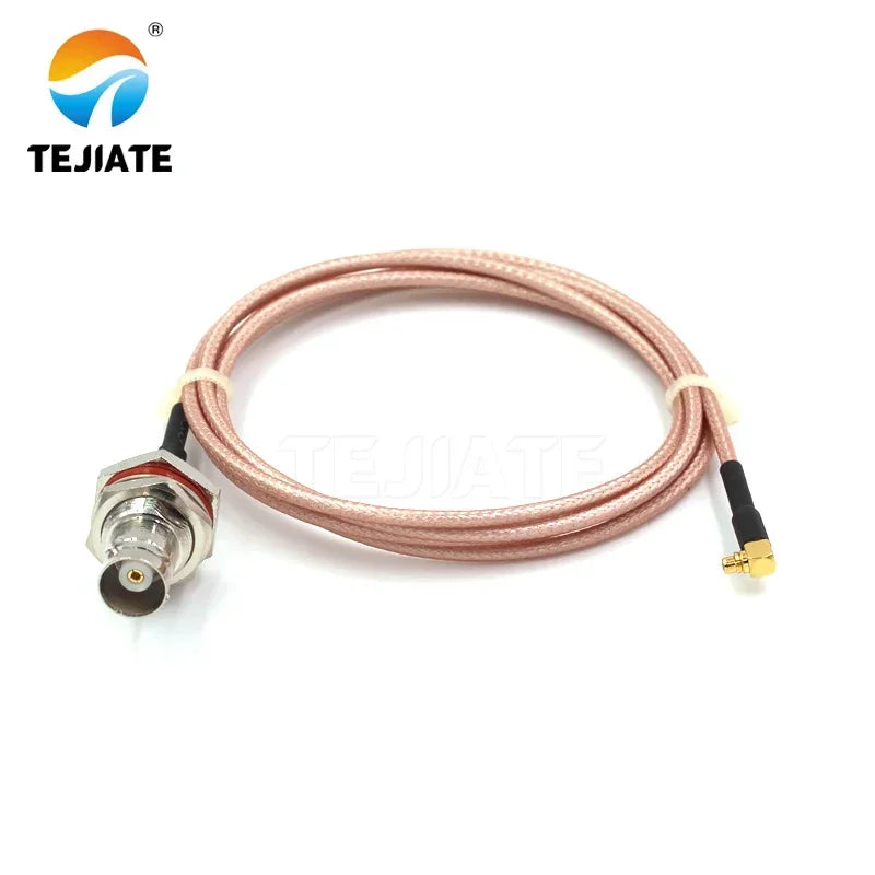 1PCS TEJIATE Adapter Cable BNC To MMCX Type BNCK Convert MMCXJW 8-90CM 1M 1.5M 2M Length Connector RG316 Wire
