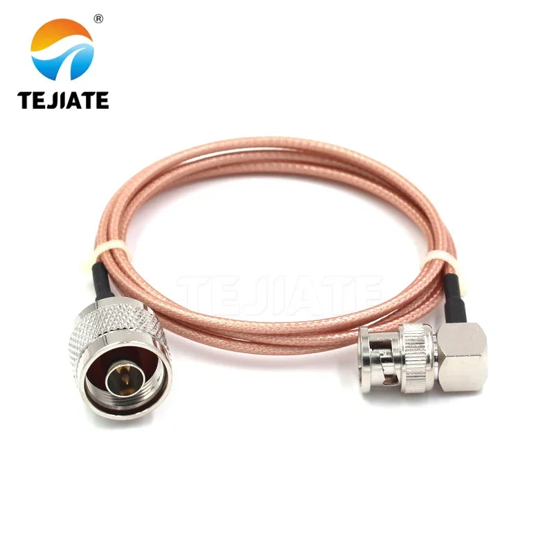 1PCS TEJIATE Adapter Cable BNC To N Type BNCJW Convert NJ 8-90CM 1M 1.5M 2M Length Connector RG316 Wire
