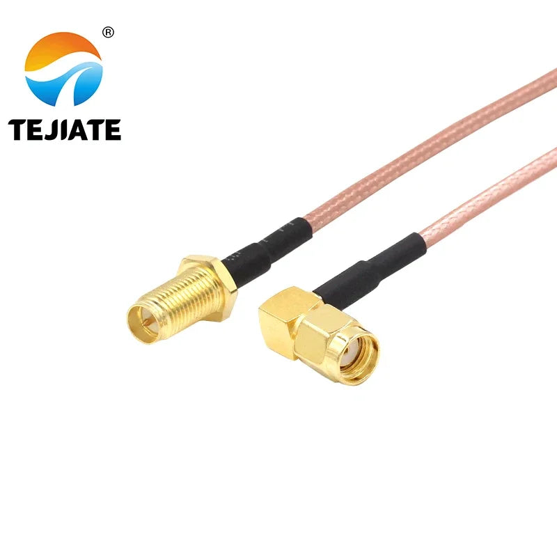 1PCS TEJIATE Adapter Cable RPSMA To RPSMA Type RPSMA-JW Convert RPSMA-KY 8-90CM 1M 1.5M 2M Length Connector RG316 Wire