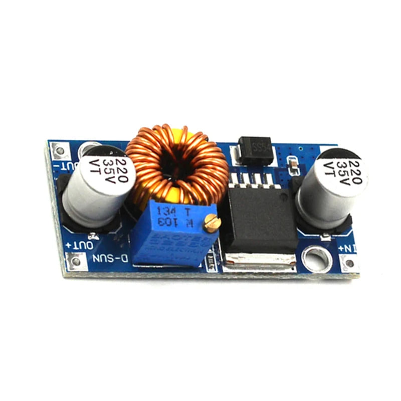 High power 5A XL4005E1 high efficiency DC-DC output adjustable step-down power supply module far exceeds 2596