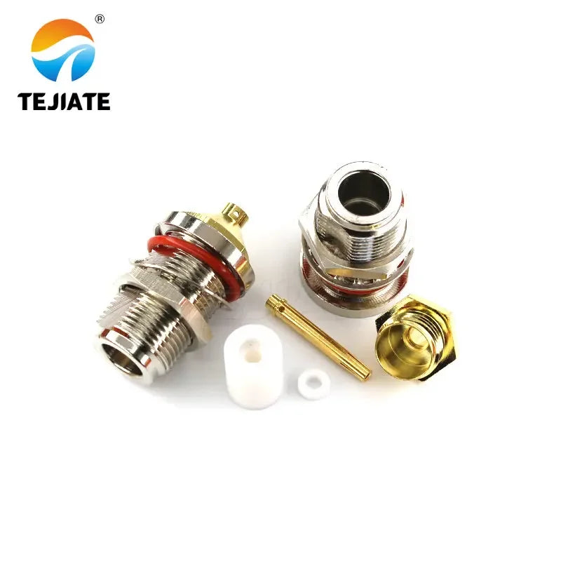 1PCS SMA RPSMA N Connector Male Header Srtaight/Bent Header Half Flexible Steel Welding Adapter Match For RG141/402